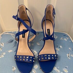 Nine West Royal Blue Star-Studded Heels